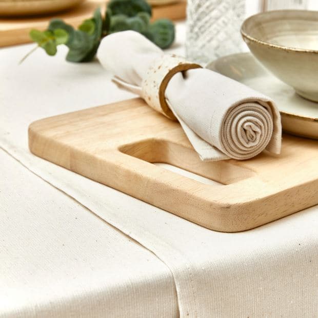 RECYCLE Antique white napkin W 43 x L 43 cm - best price from Maltashopper.com CS646219