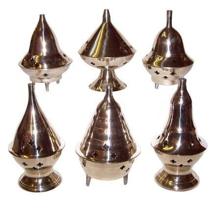 1x Brass Incense Burner Burner 4" - best price from Maltashopper.com ISH-107