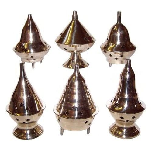1x Brass Incense Burner Burner 4" - best price from Maltashopper.com ISH-107