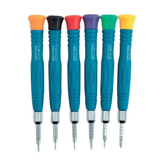 SET OF 6 DEXTER PRECISION MINI SCREWDRIVERS, 12 IMPRINTS - best price from Maltashopper.com BR400001564