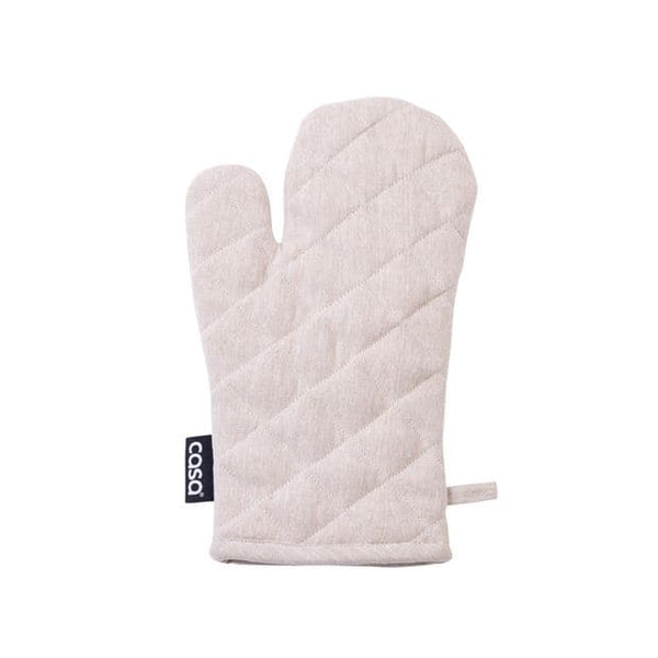 BAS Beige oven glove, W 20 x L 32 cm