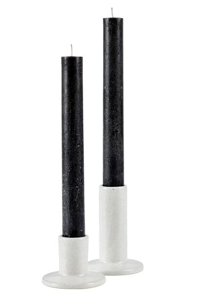 Casa NORDI White candlestick, H 12 cm - Ø 3 cm