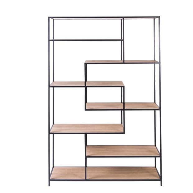 TRAPP Black wall shelf H 180 x W 120 x D 40 cm