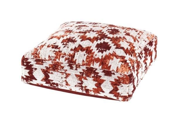 LOLA Red floor cushion H 13 x W 50 x L 50 cm