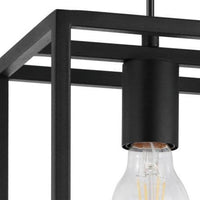 ELDRICK METAL CHANDELIER BLACK L100 CM E27=40W - best price from Maltashopper.com BR420006519