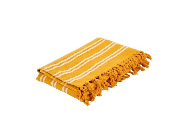 Casa PLAYA Beach towel ocher W 145 x L 180 cm