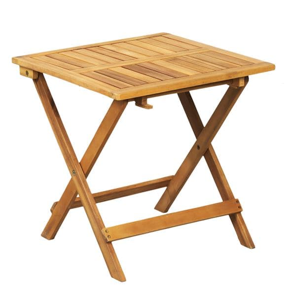 JOSHUA Brown folding table H 45 x W 45 x D 45 cm - best price from Maltashopper.com CS602777