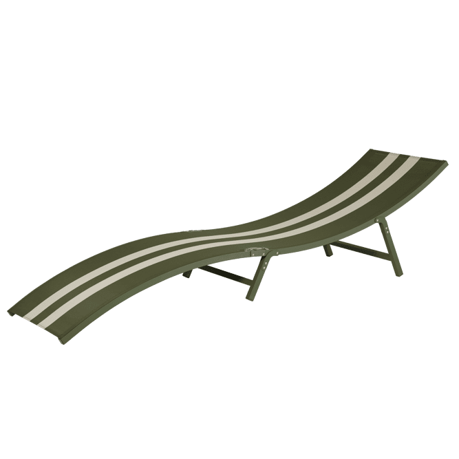 SILVES Khaki deckchair - best price from Maltashopper.com CS690466