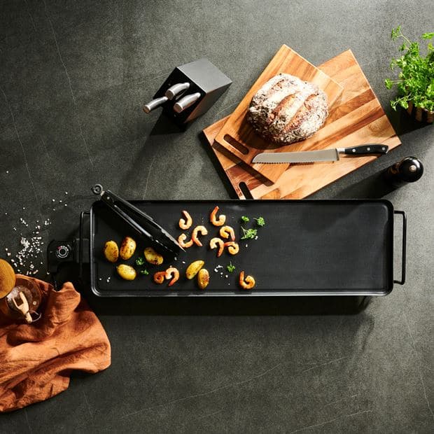 NEW PLANCHA Black XXL grid L 70 x D 23.5 cm - best price from Maltashopper.com CS607579