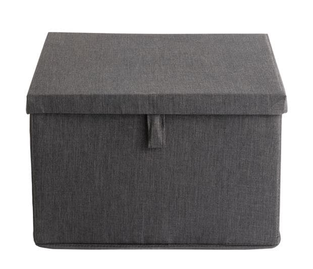 RANGO Dark gray storage box H 22 x W 36 x D 36 cm
