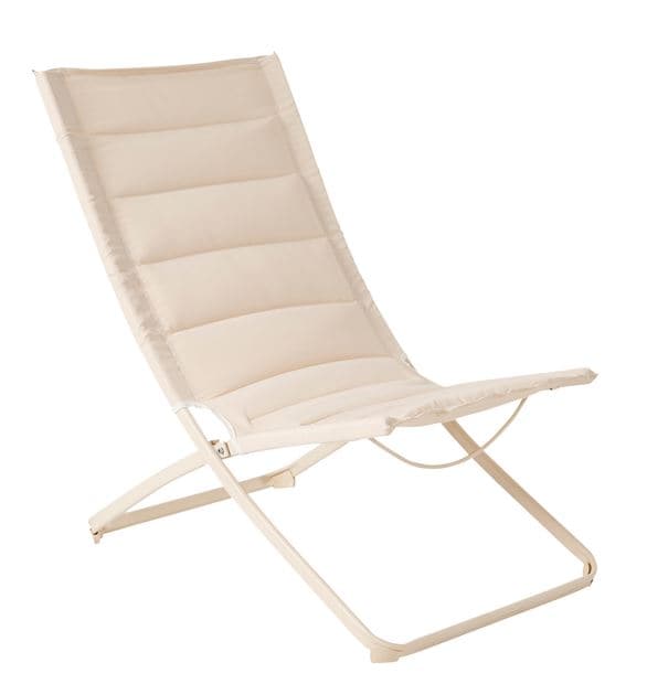 LIZA Beige folding chair H 87 x W 57 x D 85 cm - best price from Maltashopper.com CS667800