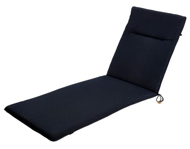 AZUR Garden cushion for sun lounger black H 4 x W 60 x L 178 cm - best price from Maltashopper.com CS654710