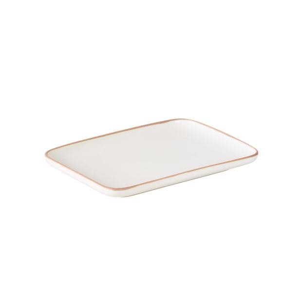ELEMENTS White plate W 15 x L 21 cm - best price from Maltashopper.com CS616882