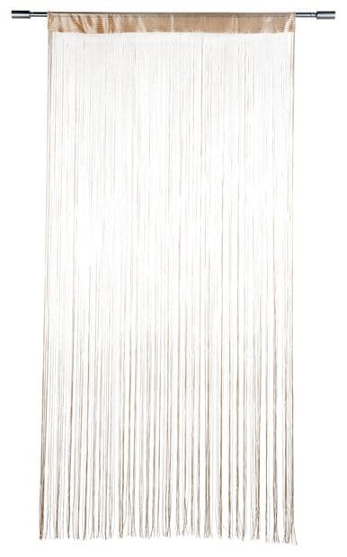 BEIGE Beige curtain with fringes W 90 x L 200 cm - best price from Maltashopper.com CS635117