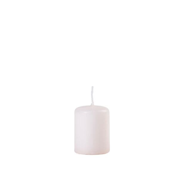 CYLINDER Antique white cylindrical candle H 5 cm - Ø 4 cm - best price from Maltashopper.com CS646037