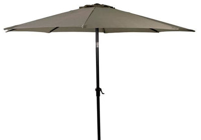 ALU Umbrella without base taupe H 240 cm - Ø 300 cm - best price from Maltashopper.com CS514262