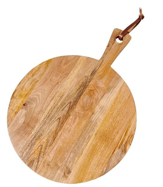 PURE LUXURY Natural Serving Board H 1,8 x W 53 cm - Ø 40 cm - best price from Maltashopper.com CS639800