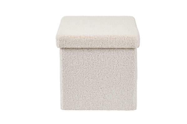 STOR TEDDY FOLD.HASSOCK WHITE