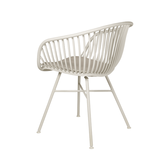 Casa LOIC White chair, H 79 x W 59,5 x D 56 cm