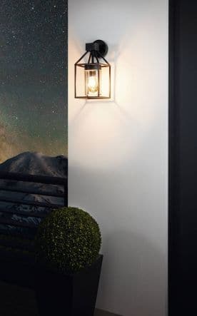 Bricocenter TRECATE BLACK ALUMINUM FLOODLIGHTS 22x28 CM E27=60W IP44