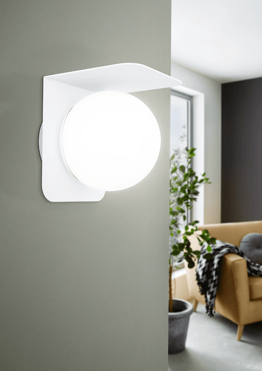 Bricocenter APPLIQUE CORRIENTES ALUMINIUM WHITE 8.5X18CM E27=15W IP44