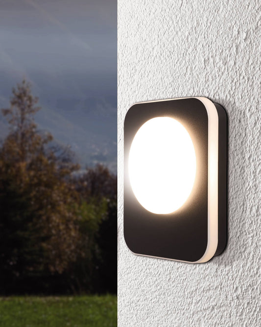 WALL LIGHT MADRIZ ALUMINIUM BLACK 23X19X5CM LED 3.6W NATURAL LIGHT IP44