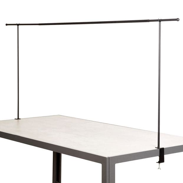 Extendable decoration bar 140-250 cm black H 90 x W 140 x D 5 cm - best price from Maltashopper.com CS609112