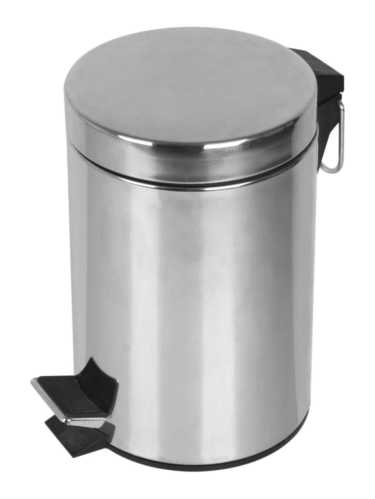 3LT SATIN-FINISHED URBAN BATHROOM DUSTBIN