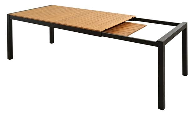 Casa MATILDA Extendable black table H 75 x W 189 x D 100 cm