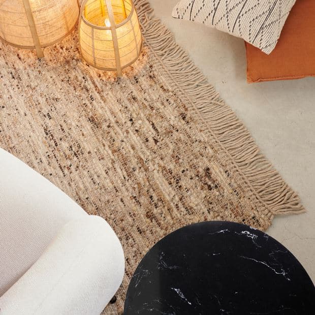 GRAIN Light brown carpet W 160 x L 230 cm - best price from Maltashopper.com CS656810