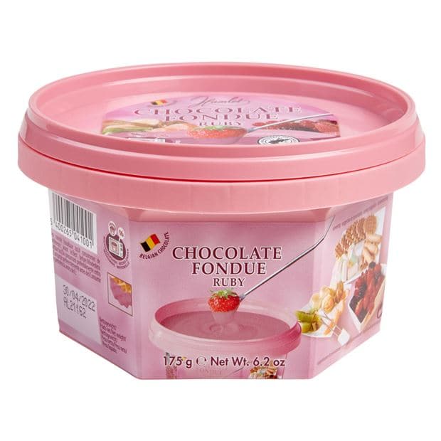 FONDUE Dark pink chocolate for fondue H 7 x W 11.8 x D 11.8 cm - best price from Maltashopper.com CS664272