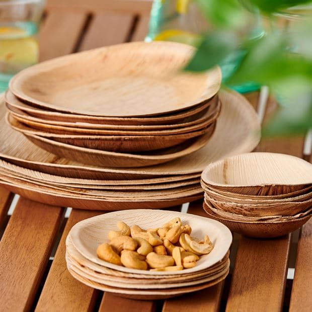 ARECA LEAF Plates set of 6 naturalØ 25.5 cm - best price from Maltashopper.com CS631918