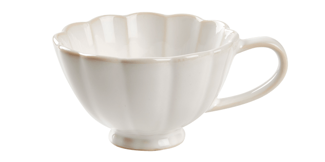 Casa DAHLIA Maxi mug 40 CL bianco - set da 4 , H 7 cm - Ø 11,5 cm