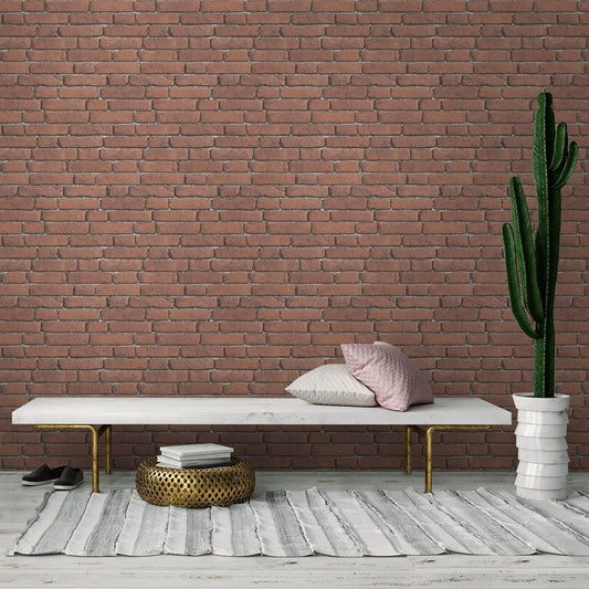 Bricocenter WALLPAPER ANTIQUE RED BRICK 53CMX10.5M