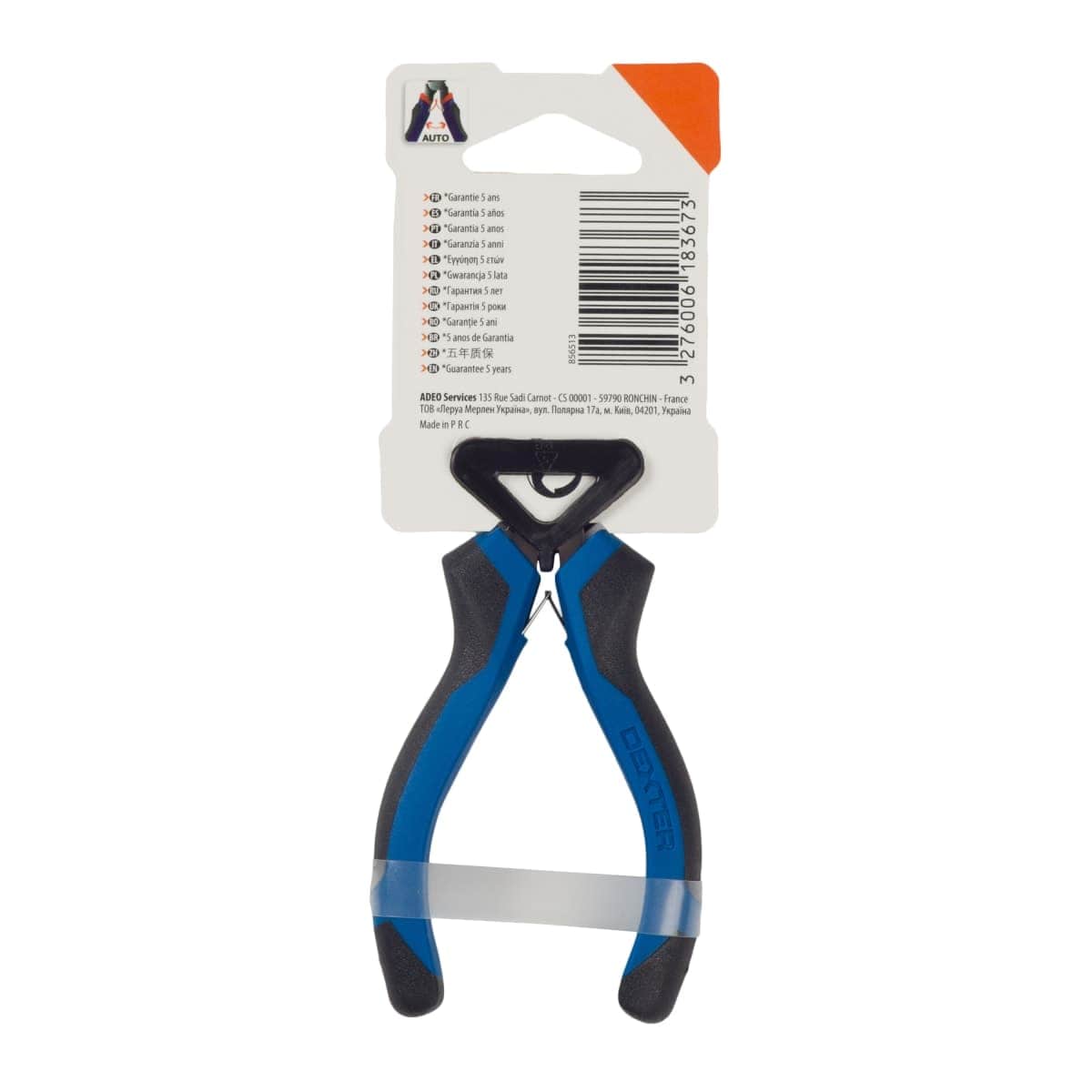 Bricocenter DEXTER MINI ROUND NOSE PLIERS 128MM CHROME VANADIUM