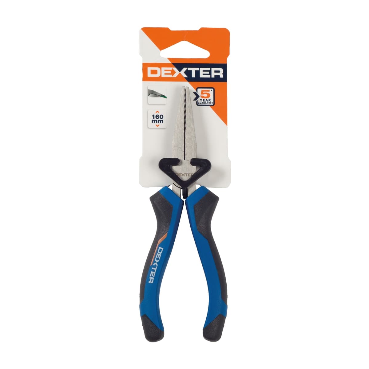 DEXTER FLAT NOSE PLIERS 160MM CHROME VANADIUM - best price from Maltashopper.com BR400001884