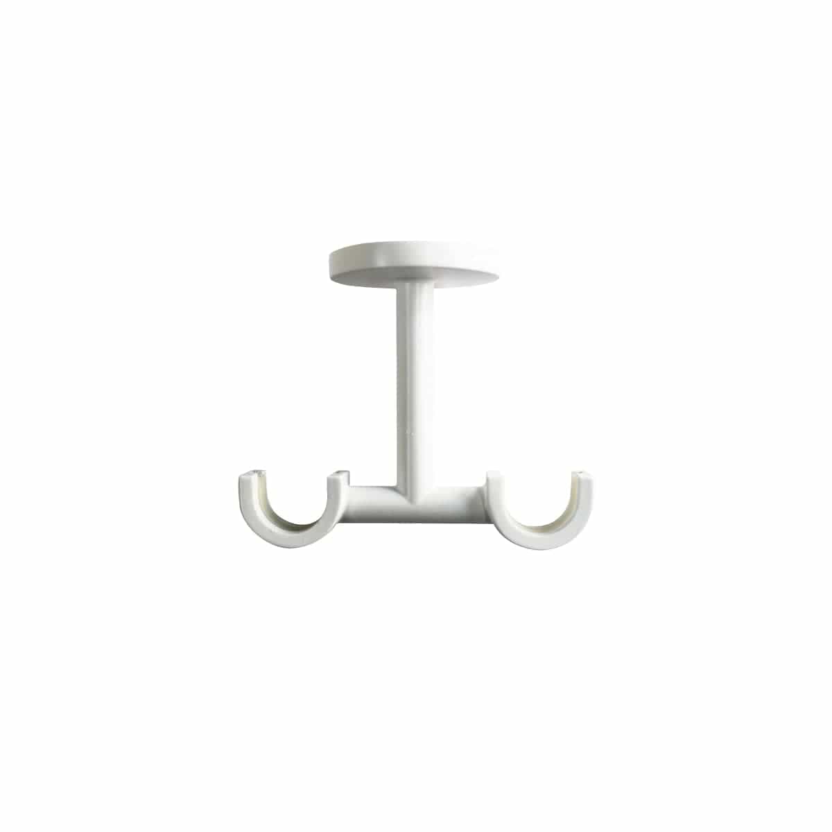 Bricocenter ORGANIC OPEN DOUBLE METAL CEILING SUPPORT WHITE 6CM D20