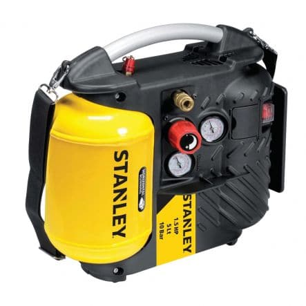 Bricocenter STANLEY PORTABLE AIRBOSS COMPRESSOR 1.5HP SELF-LUBRICATED 10 BAR180 L/M