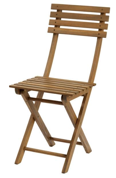 KOS Natural folding chair H 86 x W 37 x D 54 cm - best price from Maltashopper.com CS537117