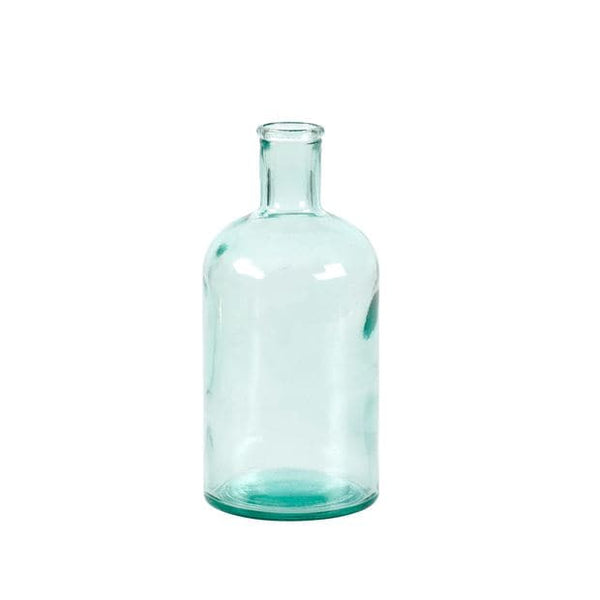 RETRO Transparent bottle vase H 18.5 cm - Ø 9 cm