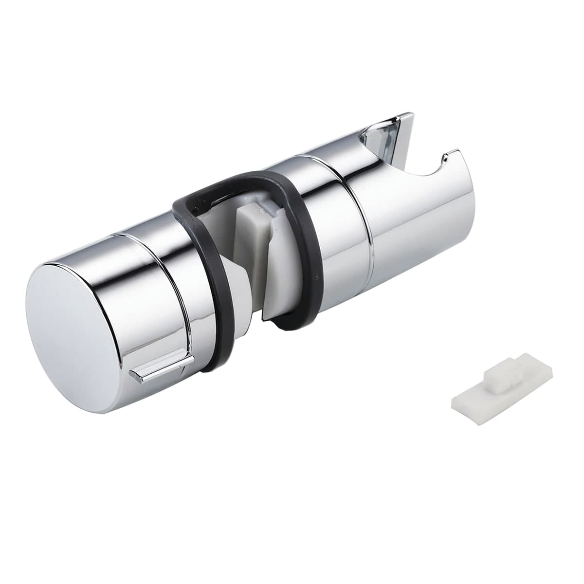 Bricocenter CENTRAL CHROME SHOWER HAND SHOWER HOLDER FOR SHOWER RAIL DIA 22-25