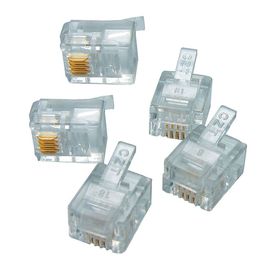 5 RJ11 MALE EVOLOGY PLUGS - best price from Maltashopper.com BR420230939