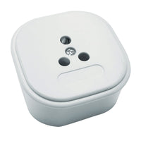 THREE-POLE PROTRUDING SOCKET WHITE EVOLOGY