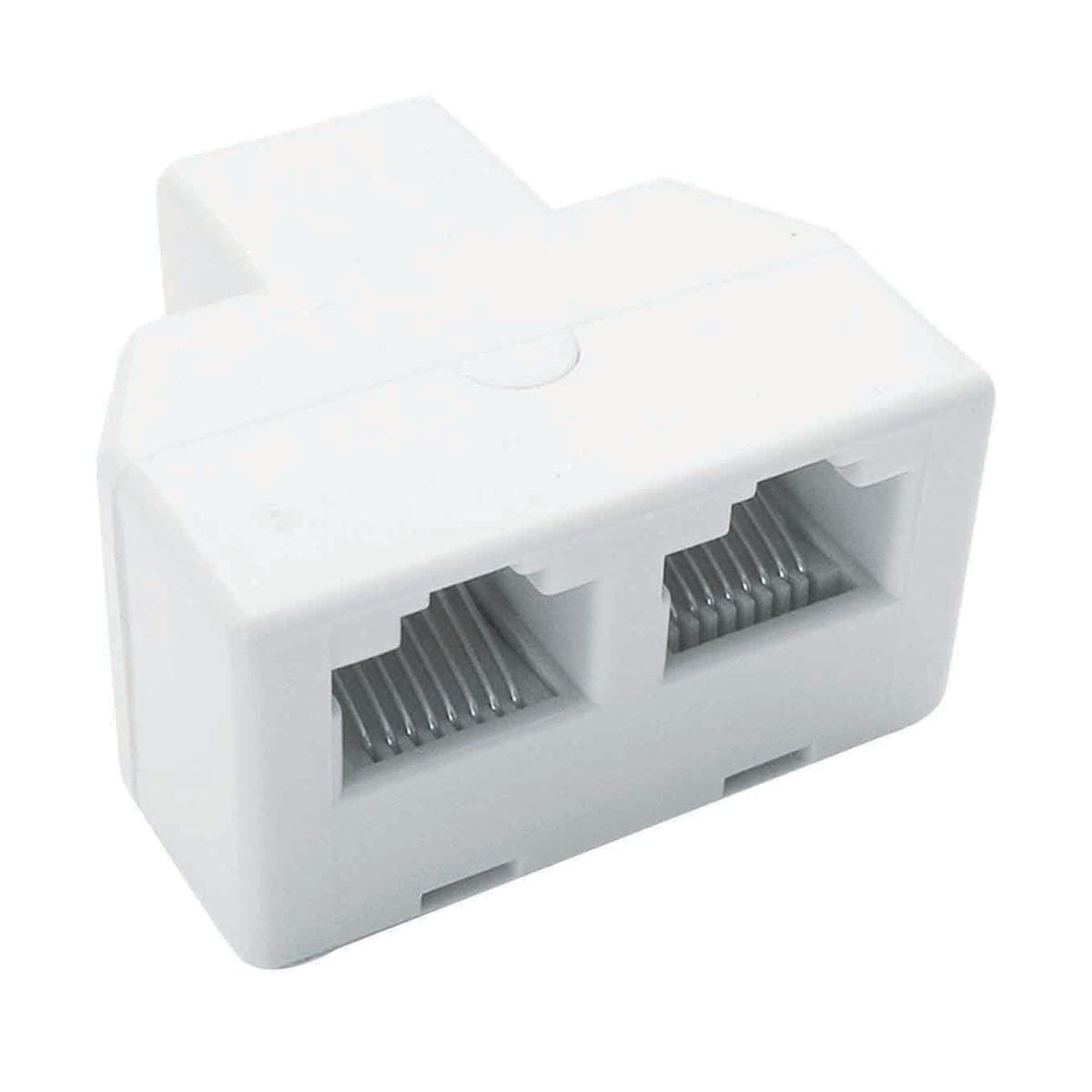 ADAPTER RJ11 MALE/FEMALE WHITE EVOLOGY