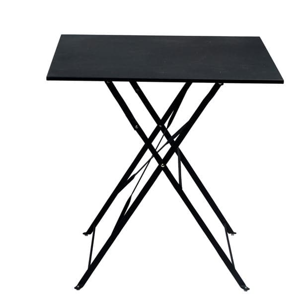 IMPERIAL Black square folding table H 71 x W 70 x L 70 cm - best price from Maltashopper.com CS577220