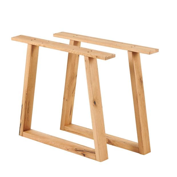 NEW OAK Natural table leg H 72 x W 77 cm - best price from Maltashopper.com CS667387