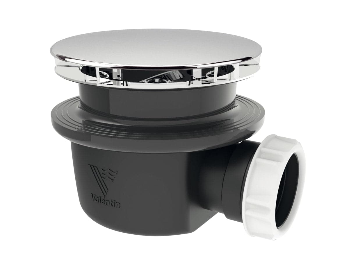 SHOWER TRAP DIA 90 MM EXTRA FLAT H 60 MM CLAMPING UP TO 25 MM PLASTIC WITH DRAIN - Premium Siphons and Accessories from Bricocenter - Just €39.99! Shop now at Maltashopper.com