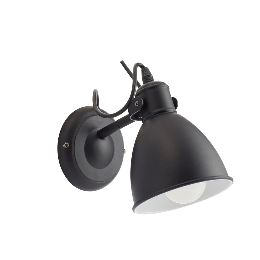 WALL LIGHT PRIDDY METAL BLACK 21.5X20CM E27=40W - best price from Maltashopper.com BR420008316