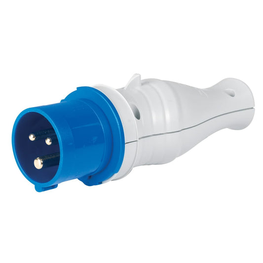 OPTIMUS building site plug 2P+E 16A 200-250V 6h IP44 plug 2P+E IP44 plug 2-pin socket italo