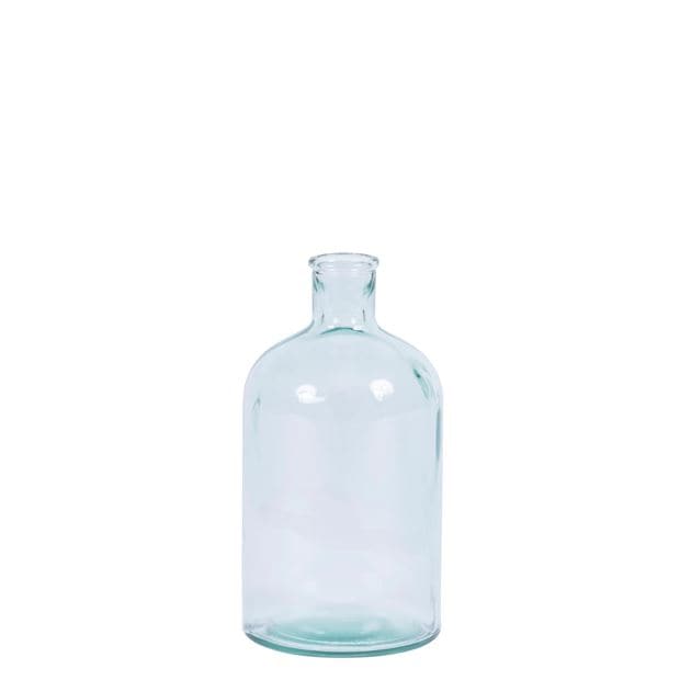 RETRO Transparent bottle vase H 21.5 cm - Ø 11.5 cm - best price from Maltashopper.com CS663194